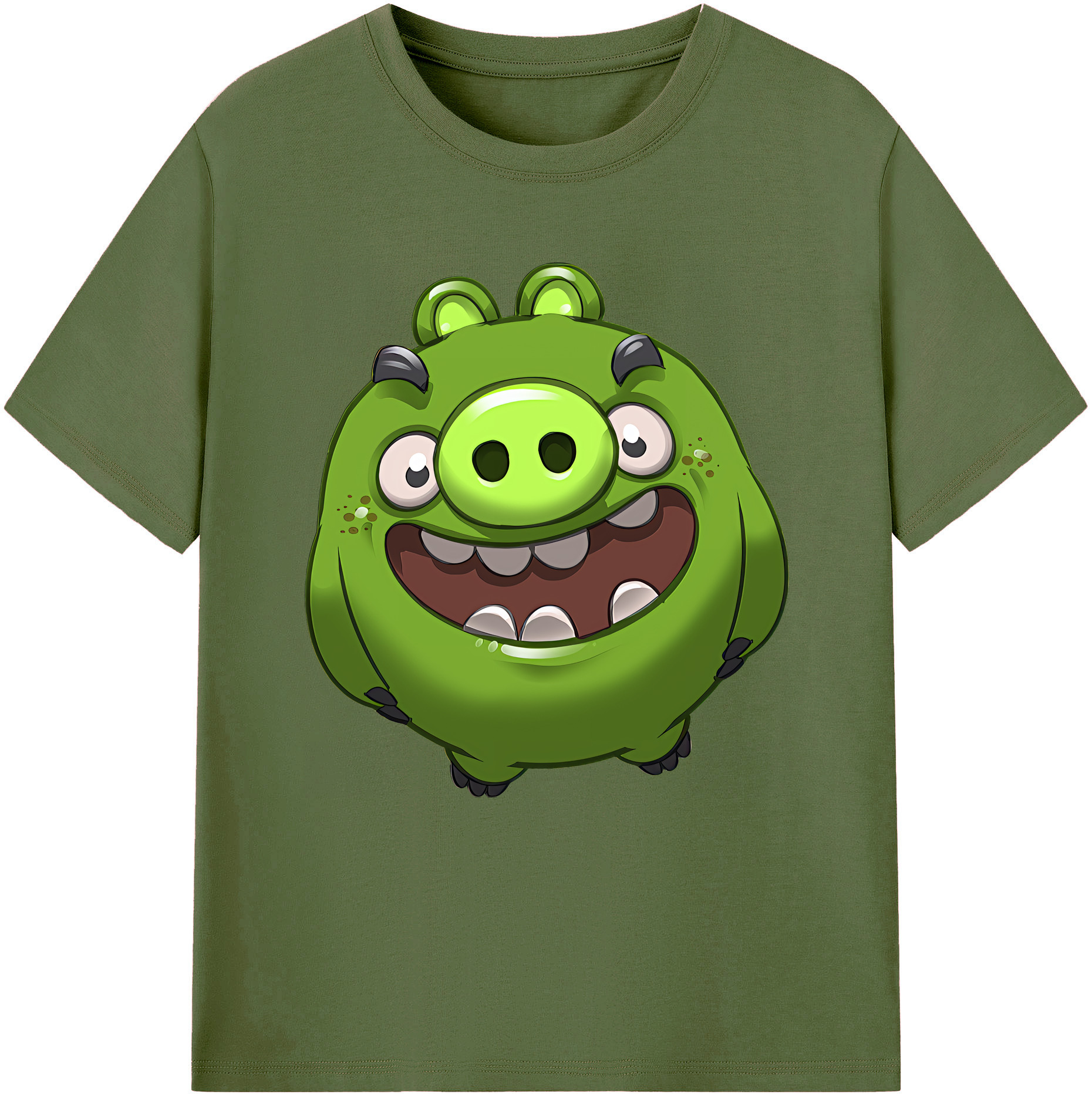 （画像用） Angry Birds アングリーバード 綿100％半袖Tシャツ（フロントプリント）